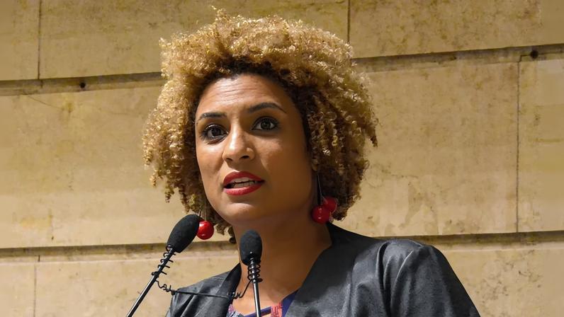 Marielle Franco em imagem de fevereiro de 2017 — Foto: Renan Olaz/Câmara Municipal do Rio de Janeiro/AFP/Arquivo