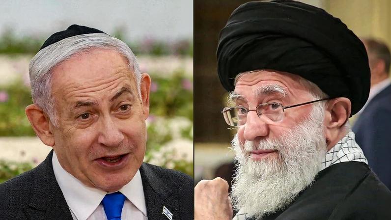 O primeiro-ministro de Israel, Benjamin Netanyahu, e o líder Supremo do Irã, o aiatolá Ali Khamenei. Fotos: Shaul GOLAN / various sources / AFP