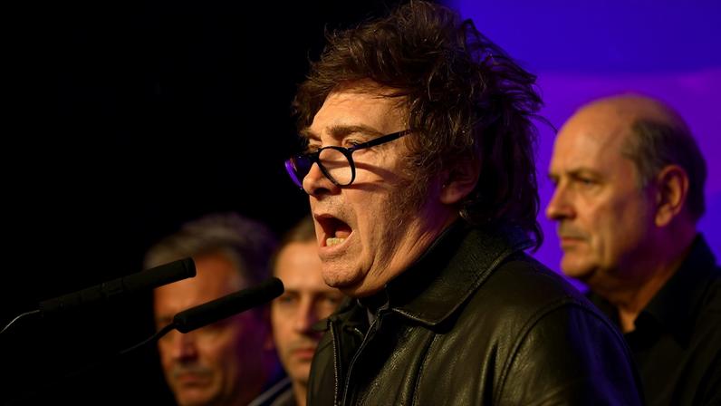 Javier Milei, presidente da Argentina. Foto: AFP