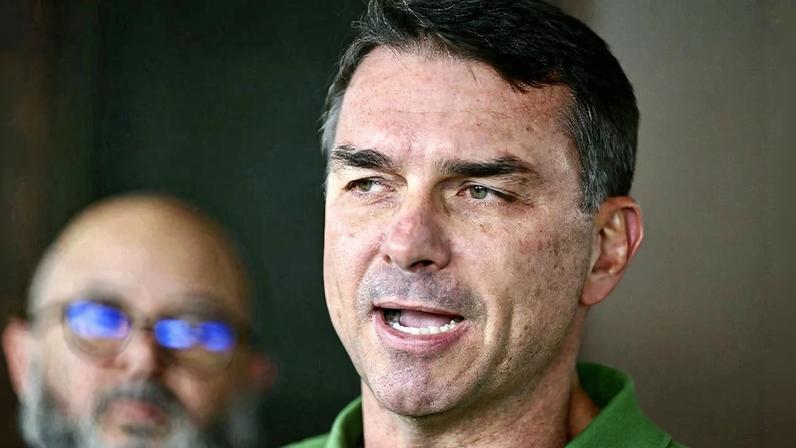 O senador Flávio Bolsonaro. Foto: Evaristo Sa / AFP