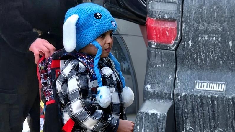 Liam Conejo Ramos, menino de 5 anos detido pelo ICE, foi solto após mais de uma semana detido. Foto: Handout / Columbia Heights Public Schools / AFP