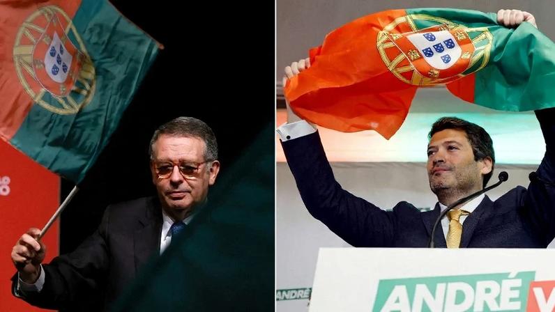 O socialista moderado António José Seguro venceu o 2º turno da eleição no país europeu contra André Ventura, o líder da extrema-direita local. Fotos: PATRICIA DE MELO MOREIRA e FILIPE AMORIM / AFP