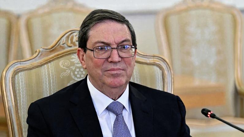 O chanceler de Cuba, Bruno Rodriguez, foi o porta-voz das críticas da ilha aos EUA em uma reunião em Genebra. Foto: Hector RETAMAL / POOL / AFP