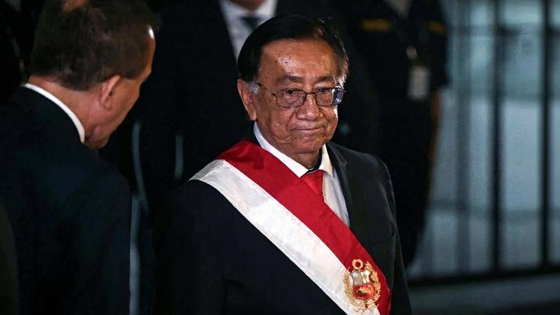 José María Balcázar, o novo presidente do Peru. Foto: Ernesto BENAVIDES / AFP