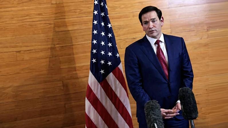 Marco Rubio, responsável pela política externa do governo Trump. Foto: Jonathan Ernst / POOL / AFP