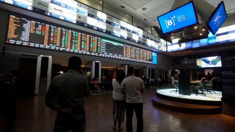 Hall da b3, a bolsa de valores em São Paulo.