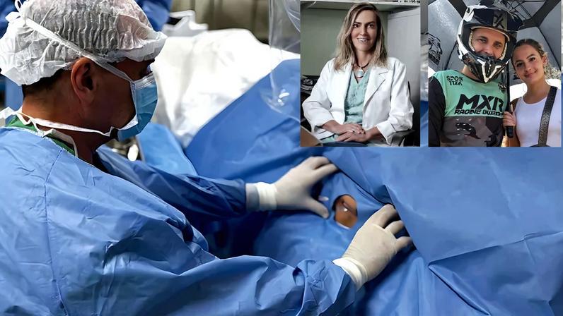 Esperança. Tatiana Sampaio lidera o grupo de pesquisa da UFRJ. Mozer tem expectativa de recuperar os movimentos das pernas após trágico acidente de moto – Imagem: Laboratório Cristália e Redes Sociais