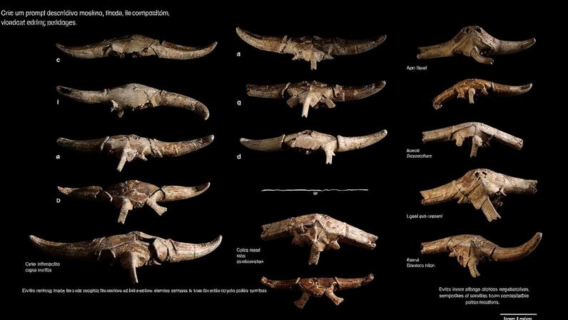 Fotografias dos fragmentos primários dos crânios.