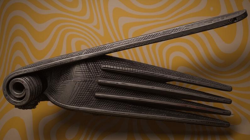 Imagem de um garfo torcido.