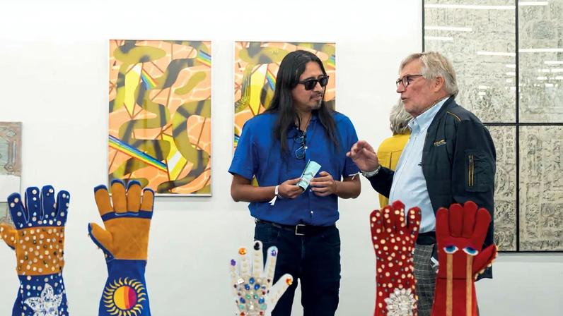 Lima gallery Livia Benavides’s stand at Material Fair 2025 featured sculptures by Fátima Rodrigo