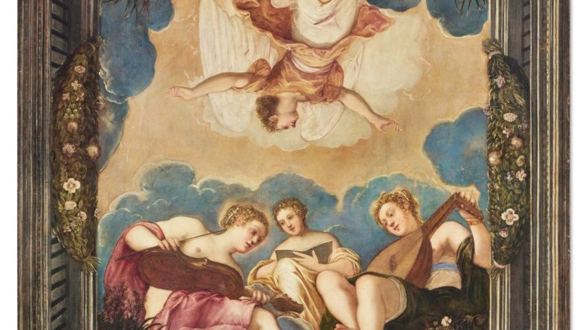 Tintoretto and workshop, Allegory of Music (around mid-1540s and mid-1550s)