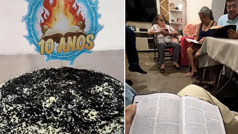 A festa na casa da família. (Foto: Reprodução/Instagram/Geo Sobreira)