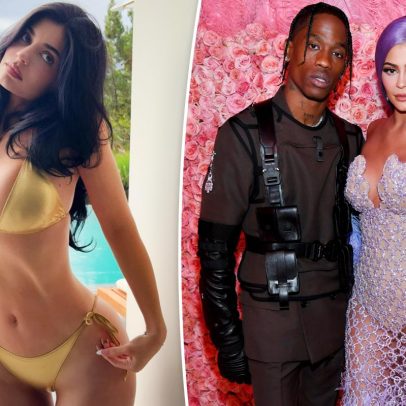 Travis Scott cita implantes de Kylie Jenner na música Rosary