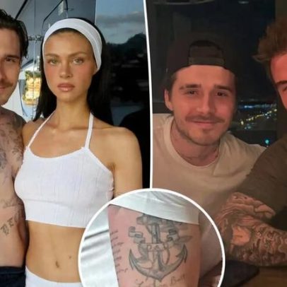 Brooklyn Beckham cobre tatuagem dedicada ao pai David em novo capítulo familiar