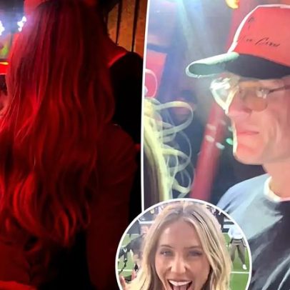 Vídeo de festa privada do Super Bowl mostra Tom Brady tocando o traseiro de Alix Earle