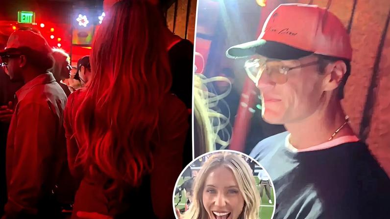 Tom Brady grabbed Alix Earle’s butt in new video footage from a private Super Bowl party.