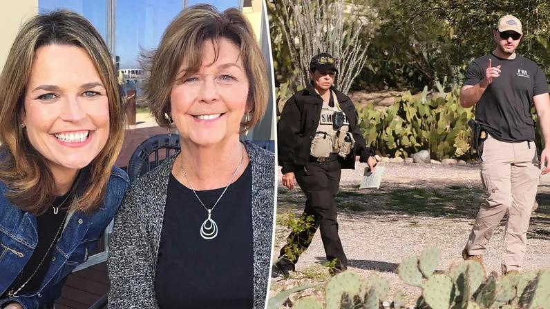 Police searched Annie Guthrie and her husband Tommaso Cioni’s neighborhood in Tucson, Ariz., on Tuesday.