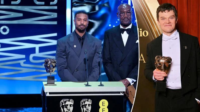 Robert Aramayo (seen here at the BAFTA Awards in London on Feb. 22) has defended Tourette’s activist John Davidson after he shouted the N-word at Michael B. Jordan and Delroy Lindo.