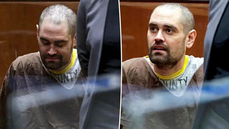 Nick Reiner in court during his arraignment for murder charges.