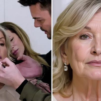 Martha Stewart testa truque de maquiagem lip lift de Mario Dedivanovic