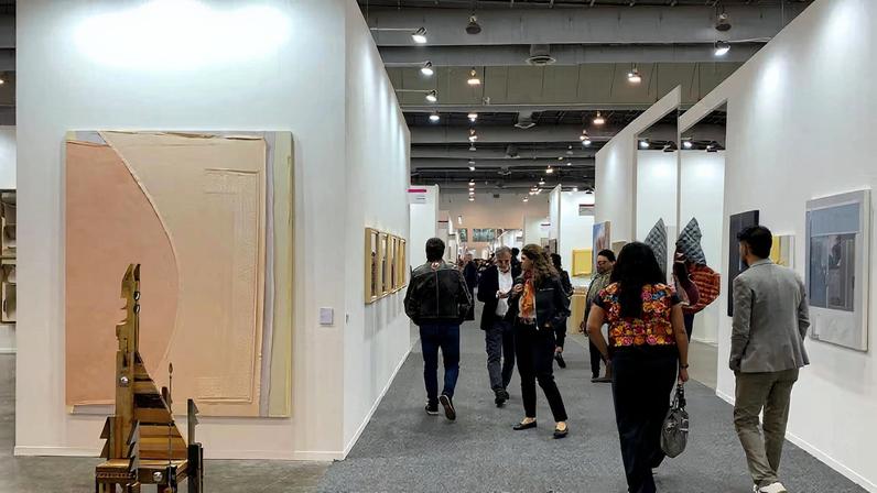 Visitors during the opening day of Zona Maco's 2026 edition