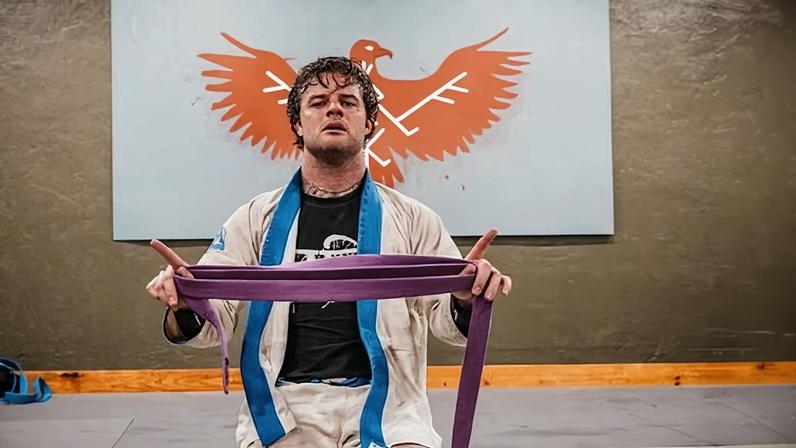 Ian Elliott leading grappling training for fellow white nationalists.