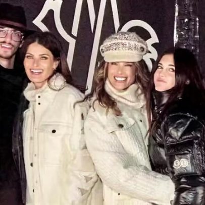 Aspen: Alessandra Ambrosio e Isabeli Fontana levam filhos a desfile