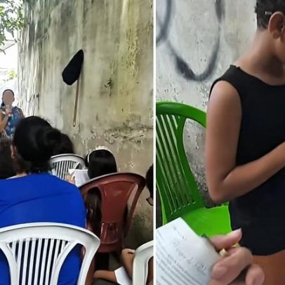 Crianças inspiram louvor e pregação em culto improvisado no quintal