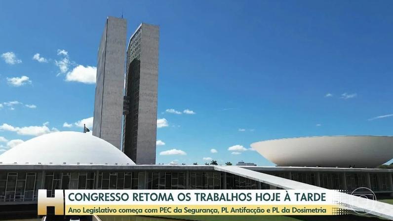 Ano Legislativo começa com PEC da Segurança, PL Antifacção e PL da Dosimetria