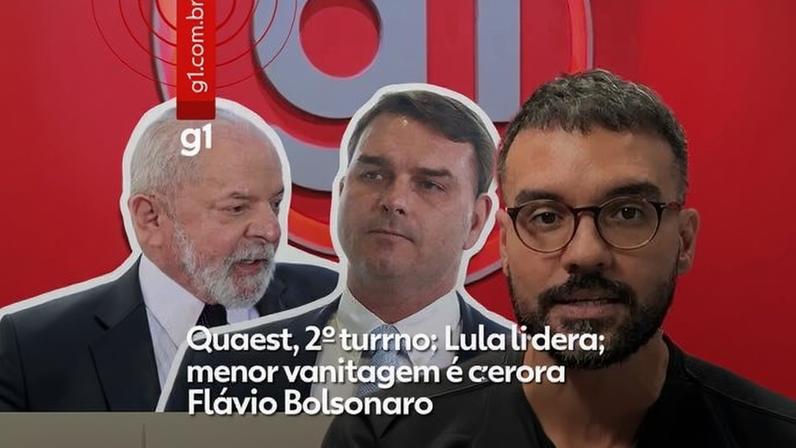 Quaest: Lula lidera no 2º turno, menor vantagem é contra Flávio Bolsonaro