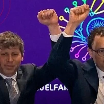 Chefões da OpenAI e Anthropic não se cumprimentam em evento