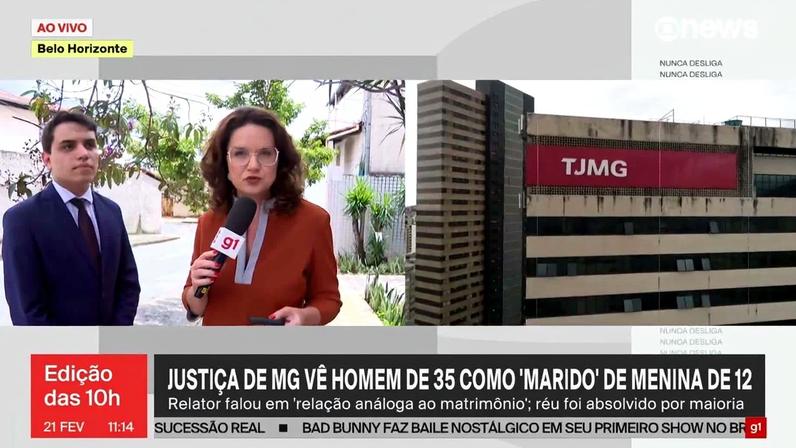 TJ-MG absolve homem de 35 anos por estupro contra menina de 12 anos
