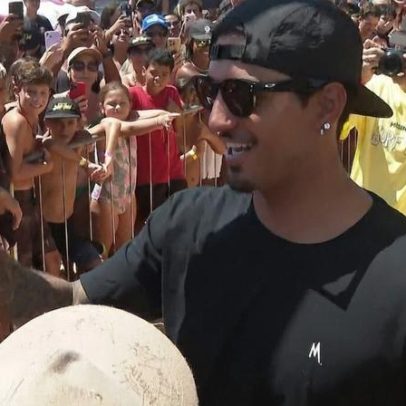 Gabriel Medina elogia Espírito Santo em evento de surfe