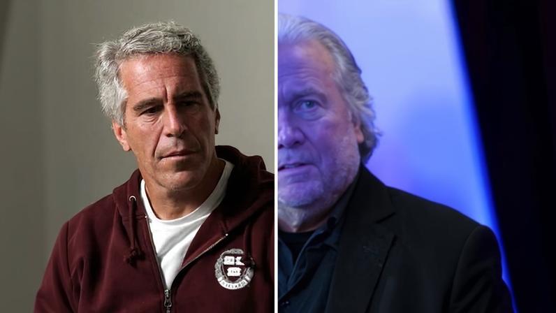 Jeffrey Epstein, and Steve Bannon.