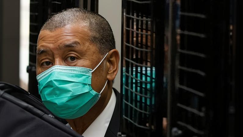 Jimmy Lai, pictured in court in Hong Kong in 2021