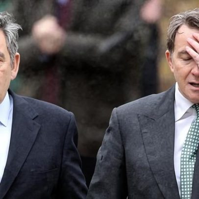 Gordon Brown pede investigação sobre vazamento envolvendo Mandelson e Epstein