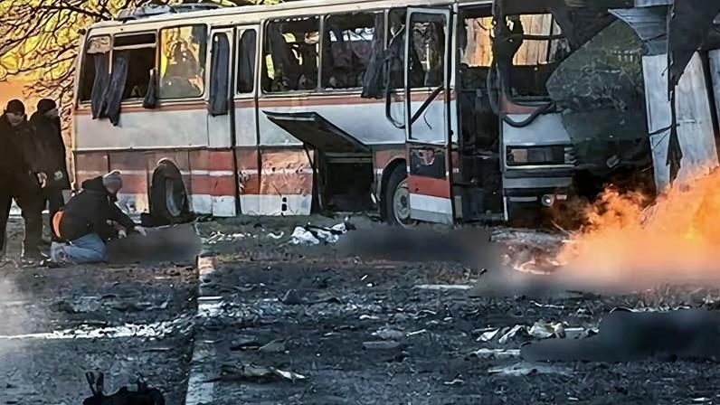 At least 12 people were killed, and 7 were injured during the Russian drone strike on the civilian bus with miners in the Dnipropetrovsk region.