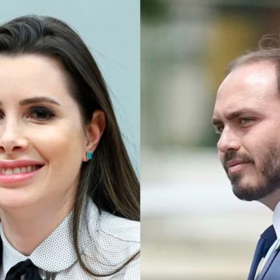 Flávio Bolsonaro anuncia Carlos e Carol De Toni como pré-candidatos do PL ao Senado SC