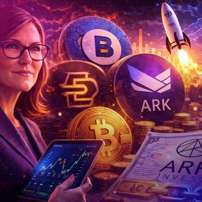 Cathie Wood compra US$24,8 milhões em ações de criptomoedas, apesar da queda