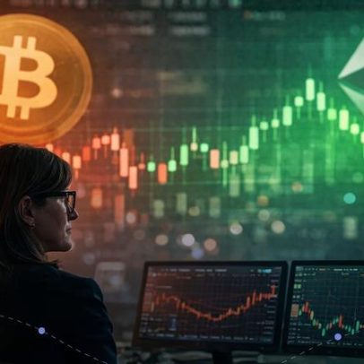 Ark Invest de Cathie Wood amplia aposta em criptomoedas com Bitmine e Circle