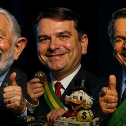 IA associa Lula a charuto e dinheiro, Bolsonaro a armas e Flávio a rachadinha
