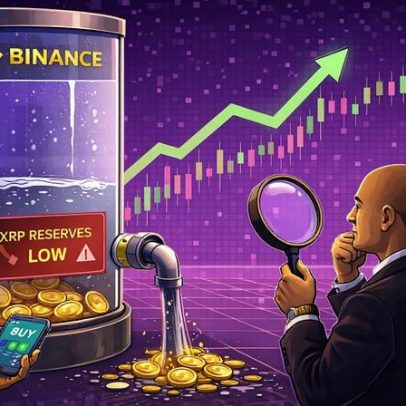 Reservas de XRP na Binance caem a mínimas de 2024; sinais de acumulação