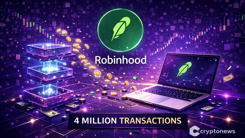 Robinhood new Layer-2 testnet processes 4M transactions in 7 days as the firm doubles down on tokenized stocks and crypto.