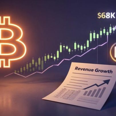 Bitcoin chega a US$68 mil; Circle registra alta de receita e NEAR se destaca