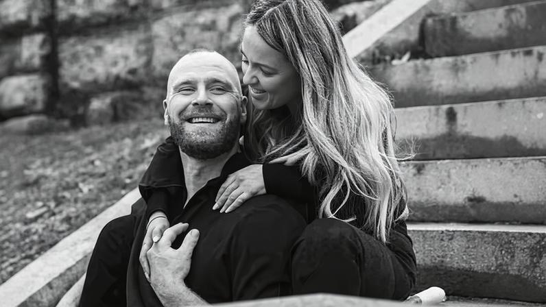 Seamus Culleton with his American wife, Tiffany Smyth.