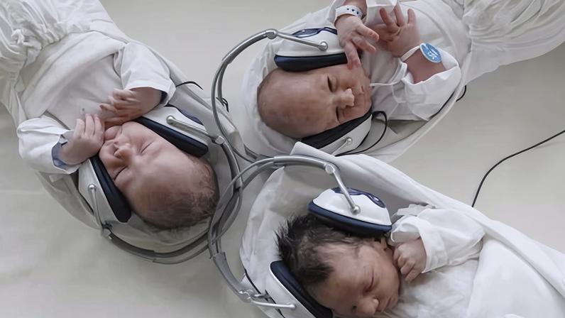 Babies in the womb begin to respond to music by about eight or nine months, the first author of the research said.