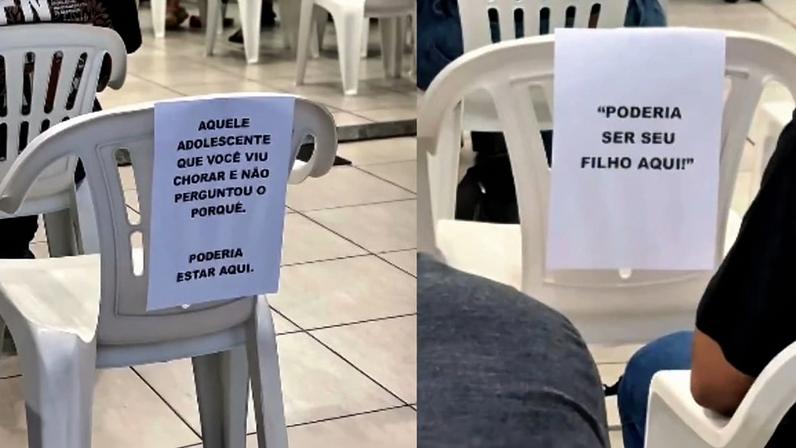 A ação foi feita na Igreja de Cristo em São Vicente (SP). (Foto: Reprodução/Instagram/Igreja De Cristo São Vicente).