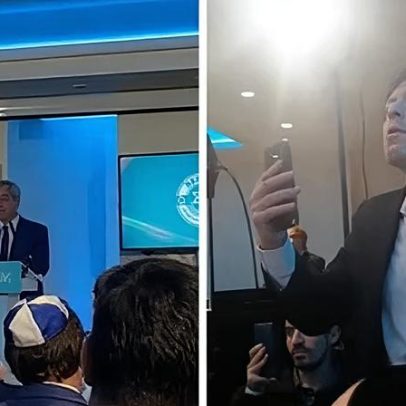 Nigel Farage vaiado em lançamento do grupo judaico Reform