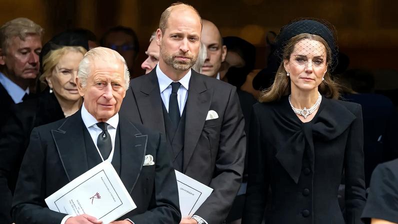 King Charles III and Prince William (pictured above in April 2021) did not know about ex-Prince Andrew’s arrest ahead of time.
