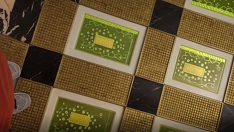 Macau’s Grand Emperor hotel had gold bars laid into the floor